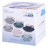 Zestaw 6 filiżanek do kawy z porcelany 90ml z podstawką Shade of Ocean Model