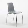 Czarny kwadratowy stolik 70x70 cm z 2 kolorowymi krzesłami Lollipop Platinum Koszt