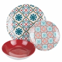 Serwis obiadowy 18 elementów z porcelany dla 6 osób Valladolid Oferta