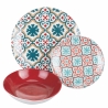 Serwis obiadowy 18 elementów z porcelany dla 6 osób Valladolid Oferta