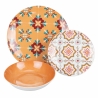 Serwis obiadowy 18 elementów z porcelany dla 6 osób Valladolid Rabaty