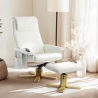 Fotel relaksacyjny z masażerem  i funkcją podgrzewania ergonomiczny z podnóżkiem Myron Oferta