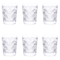 Zestaw 6 szklanek do wody z ozdobnej powierzchni 240 ml Marrakech Promocja