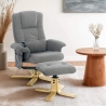 Fotel relaksacyjny ergonomiczny z funkcją masażu i funkcją podgrzewania z podnóżkiem Nairo Sprzedaż