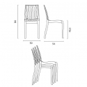 Biały kwadratowy stolik 70x70 cm z 2 kolorowymi przezroczystmi krzesłami Dune Titanium Środki