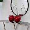 Rzeźba para wiśni z lakierowanej czerwonej żywicy pop art Opla Promocja