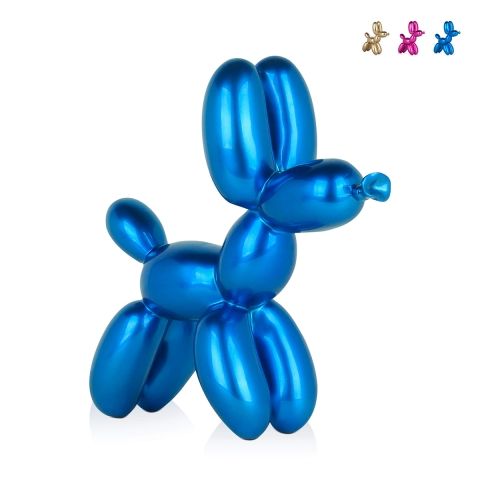 Figura pies balonik z lakierowanej żywicy, design MiniMira-M Promocja