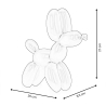 Figura pies balonik z lakierowanej żywicy, design MiniMira-M 