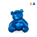 Nowoczesna statua metaliczny efekt rzeźba z żywicy miś Rimo-M Promocja