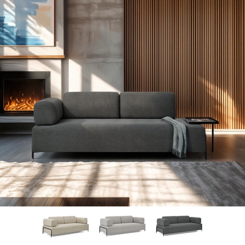 Modułowa sofa 3-osobowa o nowoczesnym designie z stolikami Diadema Promocja