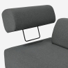 Modułowa sofa 3-osobowa o nowoczesnym designie z stolikami Diadema Model