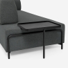 Modułowa sofa 3-osobowa o nowoczesnym designie z stolikami Diadema Cechy