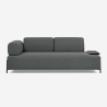 Modułowa sofa 3-osobowa o nowoczesnym designie z stolikami Diadema Sprzedaż