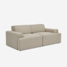 Sofa 2-osobowa z tkaniny nowoczesny design 202x100x76 cm Acamar Oferta