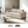 Sofa 2-osobowa z tkaniny nowoczesny design 202x100x76 cm Acamar Promocja