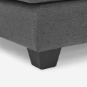 Nowoczesna szara sofa narożna 3-osobowa z tkaniny Alhena Stan Magazynowy