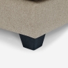 Sofa narożny 3-osobowy z szezlongiem, beżowy materiał, Avior Stan Magazynowy