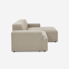 Nowoczesna sofa 3-osobowa z szezlongiem po prawej stronie z tkaniny Toliman Sprzedaż