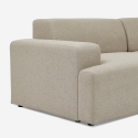 Nowoczesna sofa 3-osobowa z szezlongiem po prawej stronie z tkaniny Toliman Stan Magazynowy