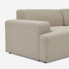 Nowoczesna sofa 3-osobowa z szezlongiem po prawej stronie z tkaniny Toliman Stan Magazynowy
