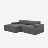 Sofa designerska 3-osobowa z lewą leżanką, tkanina Seginus Oferta