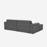 Sofa designerska 3-osobowa z lewą leżanką, tkanina Seginus Rabaty