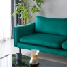 Nowoczesna i elegancka sofa 3-osobowa z ciemnozielonego weluru Tashi Wybór