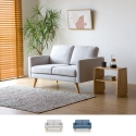 Nowoczesna sofa skandynawska 2-osobowa z tkaniny Marek Promocja