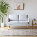 Nowoczesna sofa skandynawska 2-osobowa z tkaniny Marek Stan Magazynowy