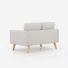 Nowoczesna sofa skandynawska 2-osobowa z tkaniny Marek Rabaty