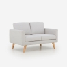 Nowoczesna sofa skandynawska 2-osobowa z tkaniny Marek Oferta