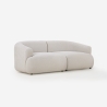 Modułowa sofa narożna 2-osobowa z tkaniny w kolorze beżowym Yuna-2 Oferta