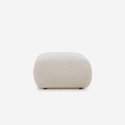 Nowoczesna sofa modułowa 2-osobowa z tkaniny z pufem Yuna-2P Stan Magazynowy