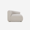 Nowoczesna sofa modułowa 2-osobowa z tkaniny z pufem Yuna-2P Model