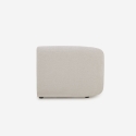 Nowoczesna sofa modułowa 2-osobowa z tkaniny z pufem Yuna-2P Cena