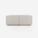 Nowoczesna sofa modułowa 2-osobowa z tkaniny z pufem Yuna-2P Sprzedaż