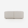 Nowoczesna sofa modułowa 2-osobowa z tkaniny z pufem Yuna-2P Sprzedaż