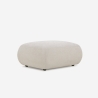 Sofa modułowa 3-osobowa zakrzywiona z pufą z tkaniny Yuna-3P Stan Magazynowy