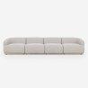 Modułowa sofa 4-osobowa z tkaniny Yuna-4 Sprzedaż