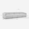 Modułowa sofa 4-osobowa z tkaniny Yuna-4 Zakup