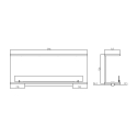 Biokominek do zabudowy na bioetanol, 3-stronny, 120x50 Trevi 120 Stan Magazynowy