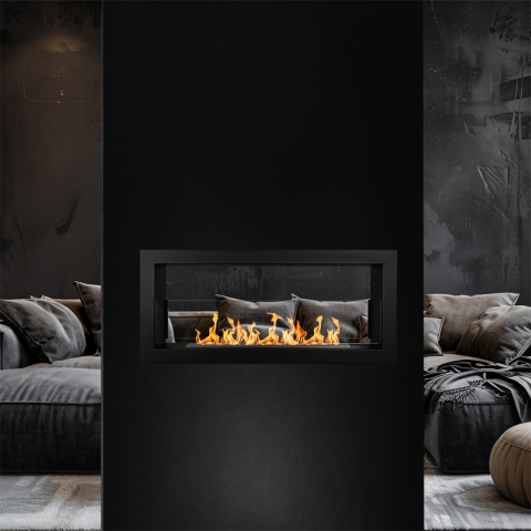 Biokominek do zabudowy dwustronny 90x40 Montefalco 90 Promocja