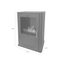 Kominek na bioetanol wolnostojący L50xP30xH68 Luisa Model