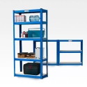 Regał z metalowymi półkami 150x70x30 cm 5 półek do 950 Kg Element Promocja