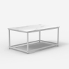 Nowoczesny stolik kawowy 100x60x45 cm efekt marmuru Corniola Stan Magazynowy