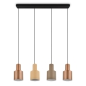 Nowoczesna lampa wisząca z 4 kolorowymi kloszami Orkan Katalog
