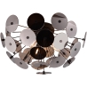 Lampa sufitowa nowoczesna design czarny metal z efektem chromu Lunar Oferta