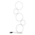 Nowoczesna lampa stojąca LED z 5 okręgami, ściemnialna, Nural Promocja