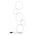 Nowoczesna lampa stojąca LED z 5 okręgami, ściemnialna, Nural Promocja