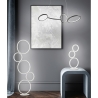 Nowoczesna lampa stojąca LED z 5 okręgami, ściemnialna, Nural Oferta